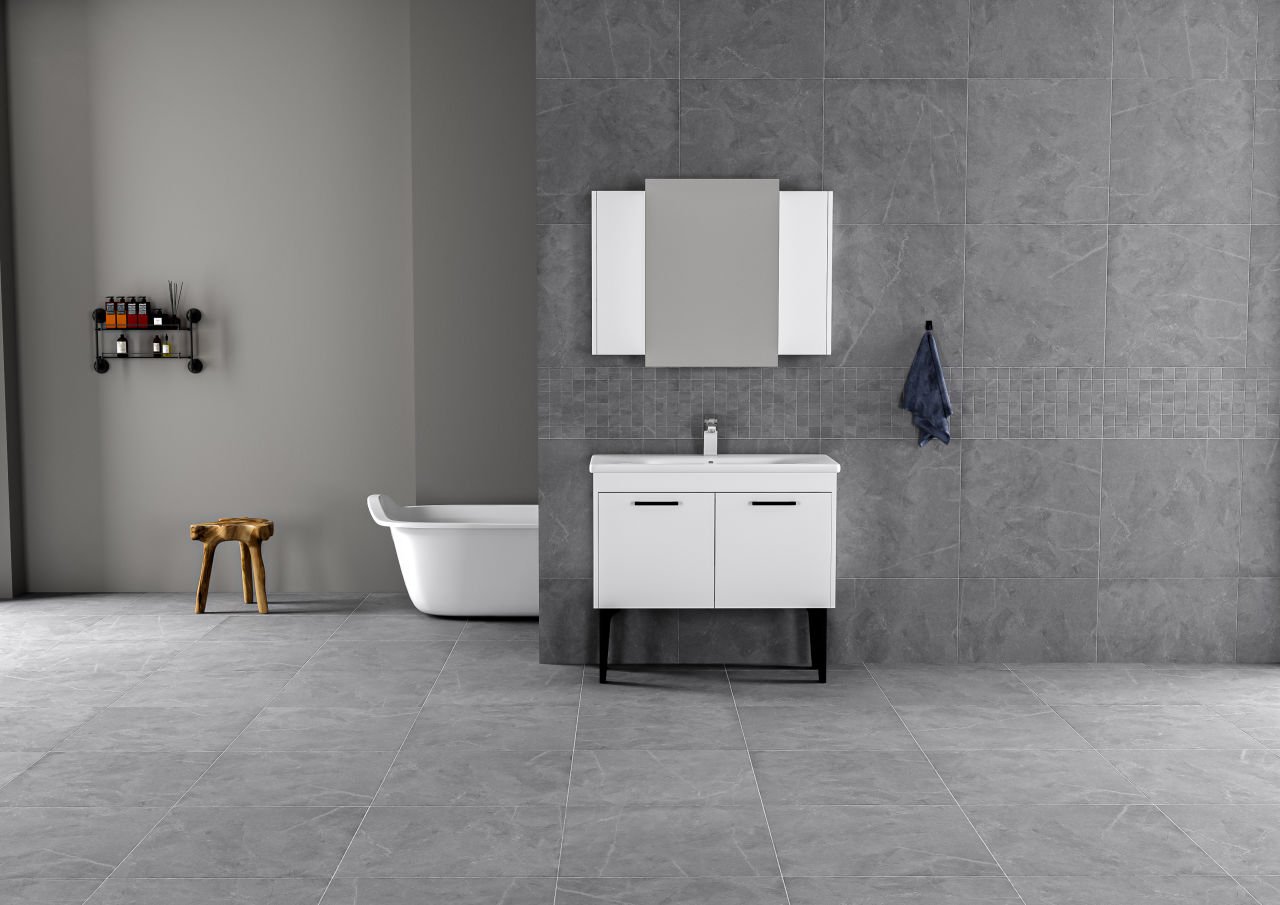 Mat Kapaklı Banyo Dolapları