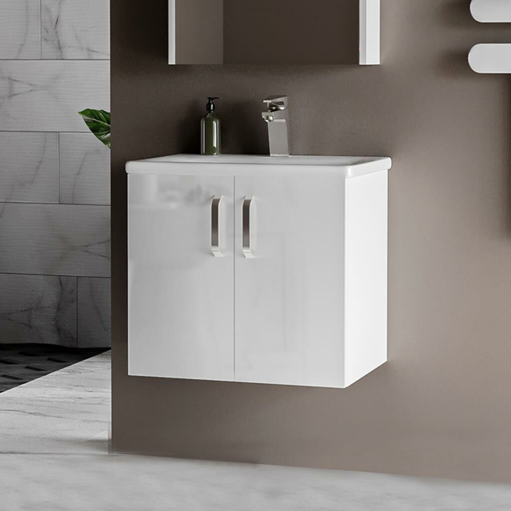 Asmira Lavabolu Alt Dolap - 65 cm - Hg Beyaz