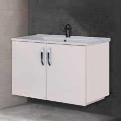 Asmira Lavabolu Alt Dolap - 82 cm - HG Beyaz