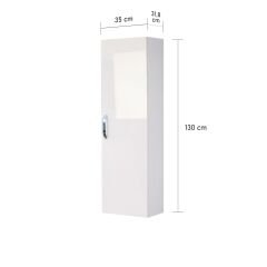 Asmira Boy Dolap 35cm HG Beyaz