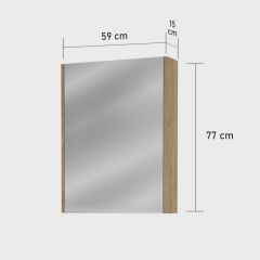Üst Dolap Kombin - 60-70-90 cm Uyumlu - Meşe