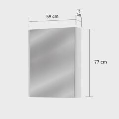 Üst Dolap Kombin - 60-70-90 cm Uyumlu - Mdf Parlak Beyaz