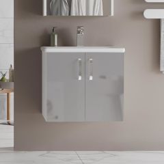 Asmira Lavabolu Alt Dolap - 65 cm - Hg Açık Gri