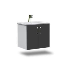 Asmira Lavabolu Alt Dolap - 65 cm - Hg Antrasit Gri