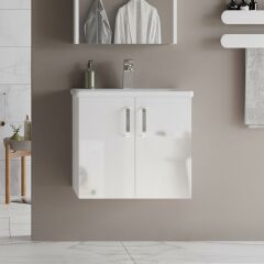 Asmira Lavabolu Alt Dolap - 65 cm - Hg Beyaz