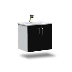 Asmira Lavabolu Alt Dolap - 65 cm - Hg Siyah