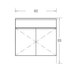 ÇOK AMAÇLI ÇEKMECELİ MUTFAK ALT DOLABI 80 CM